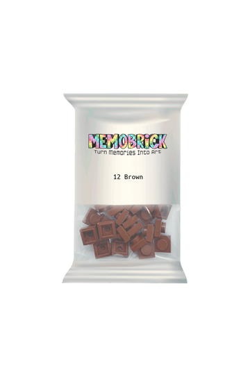 Bag of Bricks - Brown 12 - Memobrick