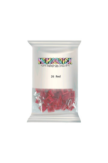 Bag of Bricks - Red 26 - Memobrick