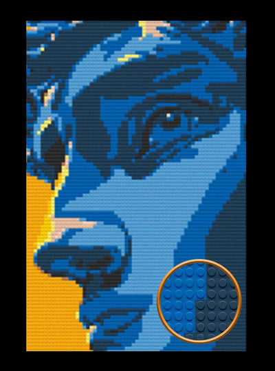 Abstract Men Bricked Mosaic Home Decor 20x30"