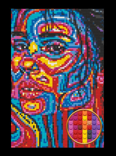Abstract Women Bricked Mosaic Home Decor 20x30"