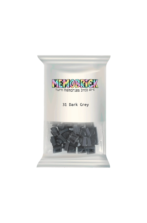 Bag of Bricks - Dark Grey 31 - Memobrick