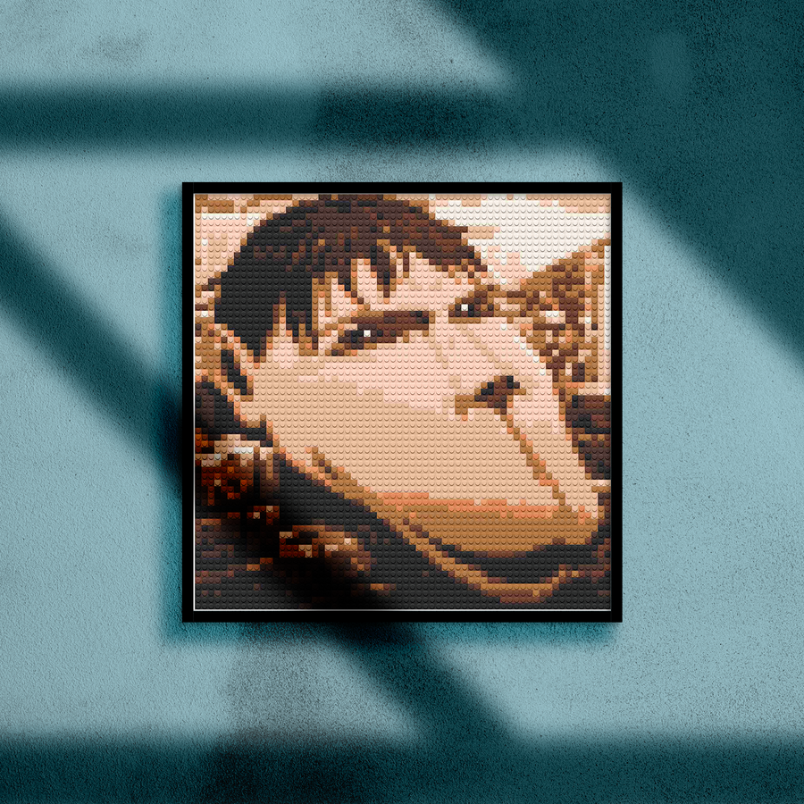 ATTACK ON TITAN CART TITAN BRICKED MOSAIC PORTRAIT 20X20