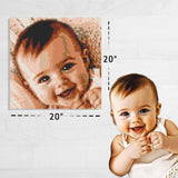 Custom Photo Brick Mosaic Portrait 20x20 in - Personalized DIY Photo Gift Kit — photo 2