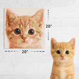 Custom Photo Brick Mosaic Portrait 20x20 in - Personalized DIY Photo Gift Kit — photo 3