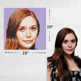 Custom Photo Brick Mosaic Portrait 20x20 in - Personalized DIY Photo Gift Kit — photo 4