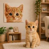 Custom Photo Brick Mosaic Portrait 16x16 in - Personalized DIY Photo Gift Kit — photo 1