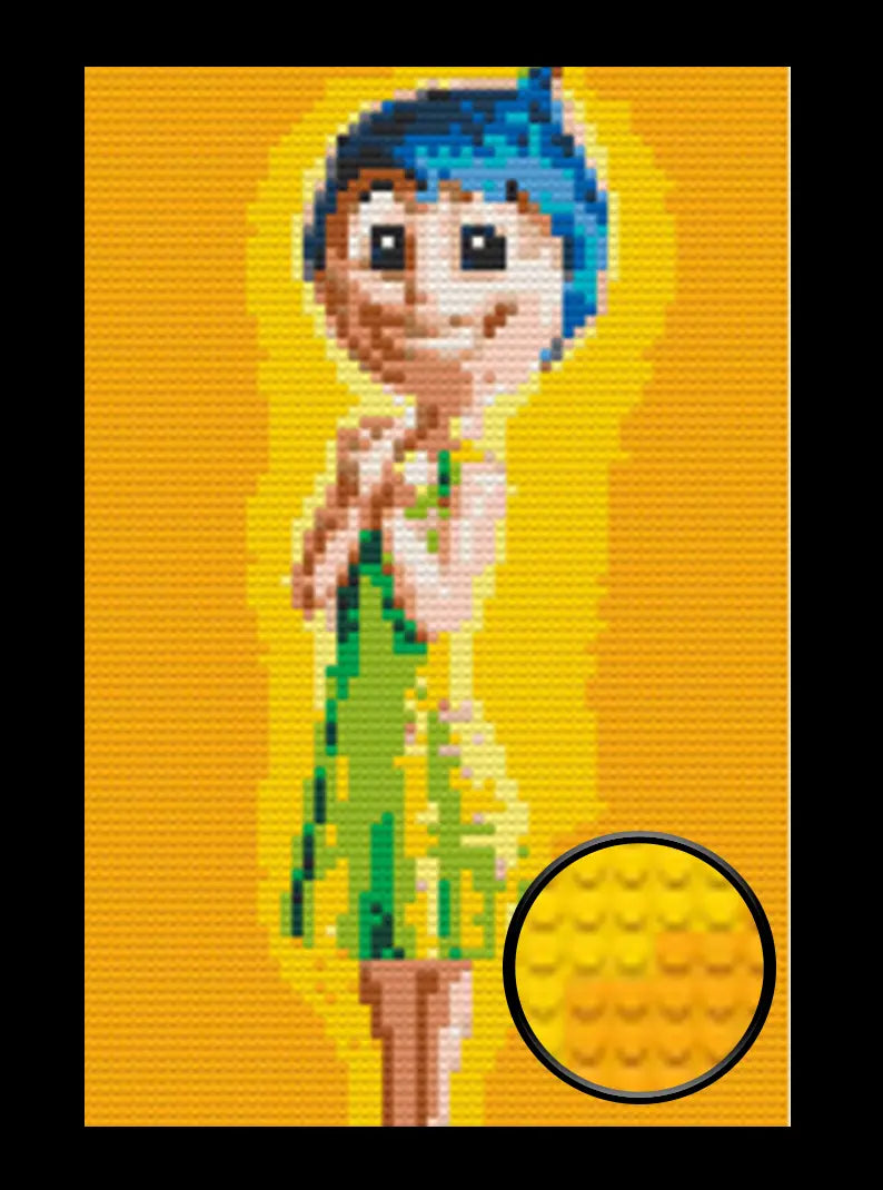 Inside Out Joy Bricked Mosaic Home Decor 20x30" Memobrick