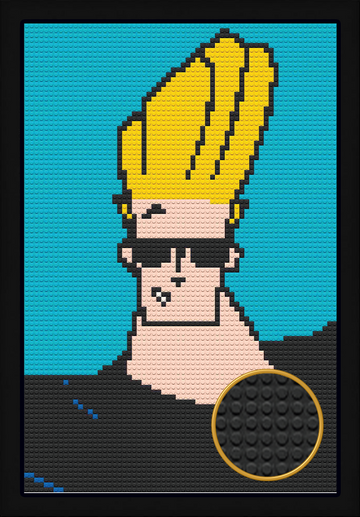 JOHNNY BRAVO BRICKED MOSAIC PORTRAIT 20X30