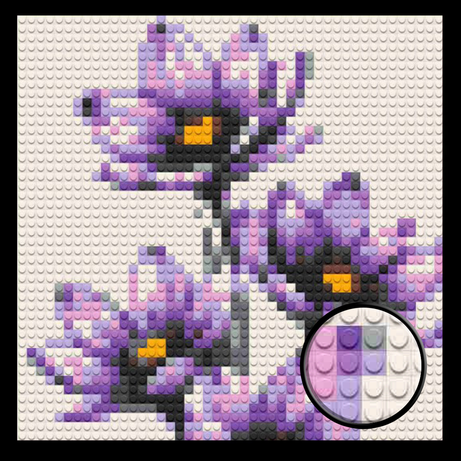 Lavender Flower Home decoration Bricked Mosaic Portrait 16x16"