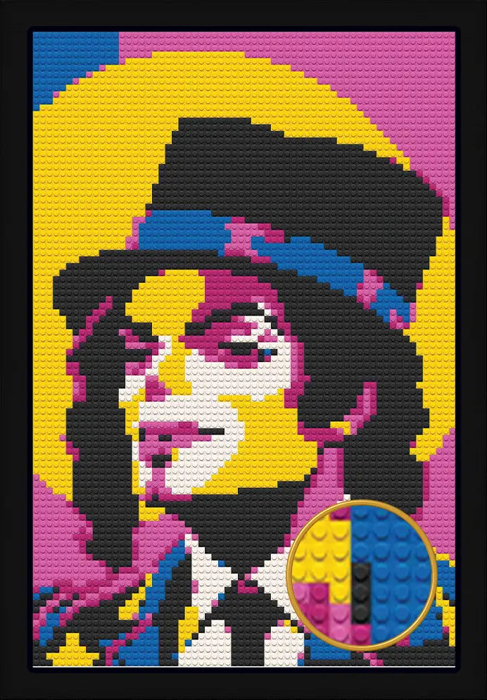 MICHAEL JACKSON MOSAIC PORTRAIT 20X30 Memobrick