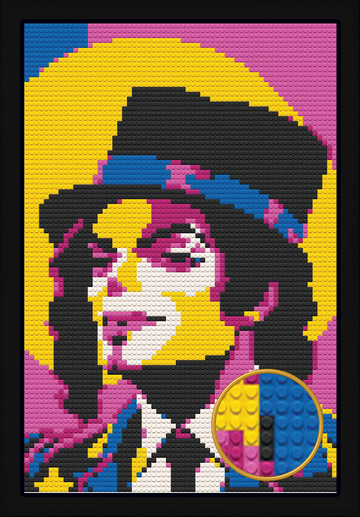 MICHAEL JACKSON MOSAIC PORTRAIT 20X30