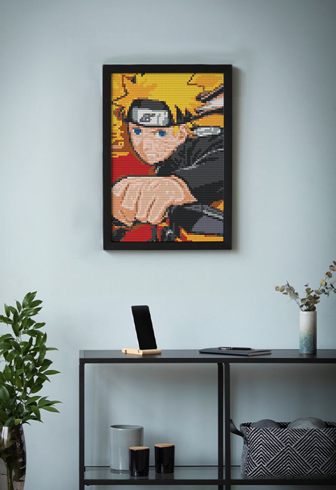 NARUTO BRICKED MOSAIC PORTRAIT 20X30