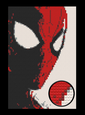 Spiderman Bricked Mosaic Home Decor 20x30