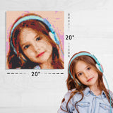 Custom Photo Brick Mosaic Portrait 20x20 in - Personalized DIY Photo Gift Kit — photo 6