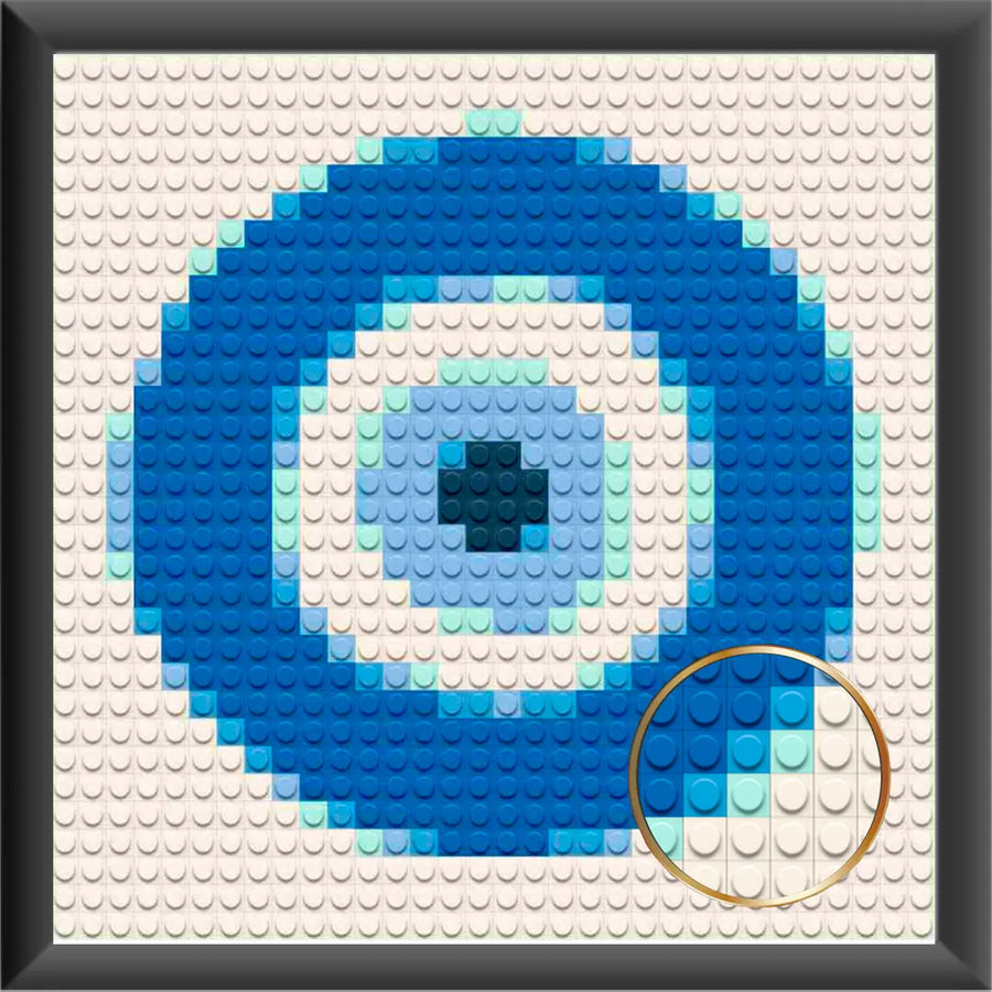Eye on you Home decoration Bricked Mosaic Portrait 10x10"